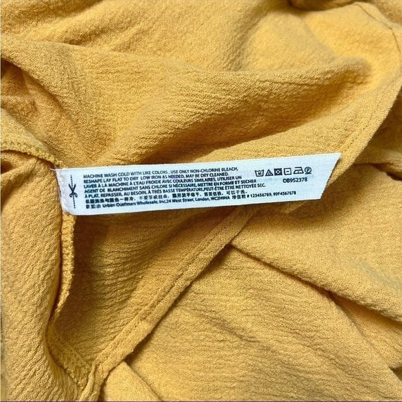 FREE PEOPLE 70s Ruffle Tier Ruched High Waist Flowy Textured Cotton Midi Skirt M - Picture 6 of 6